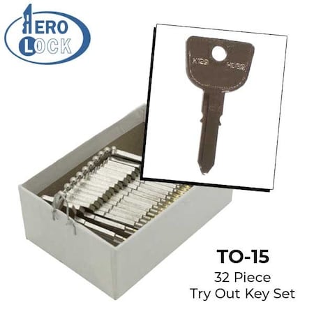 Aerolock ALL DOOR LOCKS - 32 Keys AER-TO15